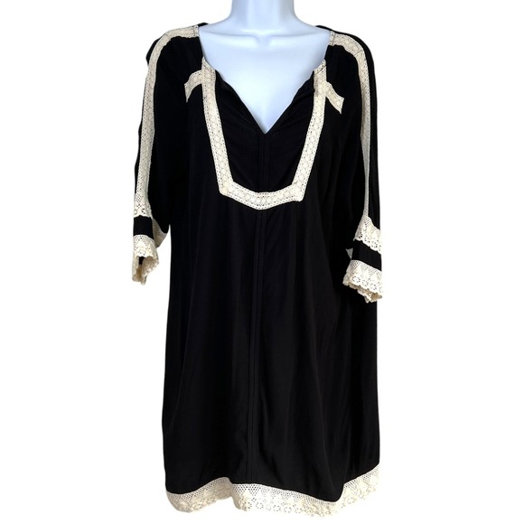 l*space Other - L*Space Victoria Boho Crochet Trim Cover Up Dress Size Large Resort Beach Cruise